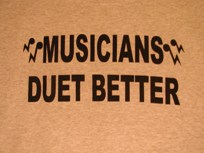 Musicians duet better tee